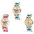 Neutron Modern Unique Butterfly Analogue Multi Color Color Girls And Women Watch - G136-G139-G314 (Combo Of  3 )