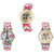 Neutron Best Heart Elephant And Paris Eiffel Tower Analogue Multi Color Color Girls And Women Watch - G163-G310-G312 (Combo Of  3 )