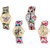 Neutron Treading Love Butterfly, Paris Eiffel Tower And Elephant Analogue Multi Color Color Girls And Women Watch - G133-G151-G154-G317 (Combo Of  4 )