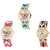 Neutron New Quartz Butterfly Analogue Multi Color Color Girls And Women Watch - G136-G139-G316 (Combo Of  3 )