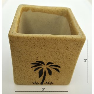 Rosette Ceramic Bonsai Pot