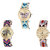 Neutron Latest Heart Butterfly And Elephant Analogue Multi Color Color Girls And Women Watch - G136-G311-G316 (Combo Of  3 )