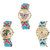 Neutron Contemporary Stylish Butterfly And Elephant Analogue Multi Color Color Girls And Women Watch - G137-G161-G314 (Combo Of  3 )
