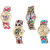 Neutron Latest Gift Butterfly, Paris Eiffel Tower And Elephant Analogue Multi Color Color Girls And Women Watch - G139-G145-G162-G315 (Combo Of  4 )