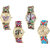 Neutron Modern Fancy Butterfly, Paris Eiffel Tower And Elephant Analogue Multi Color Color Girls And Women Watch - G132-G146-G158-G315 (Combo Of  4 )