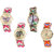 Neutron Contemporary Present Butterfly, Paris Eiffel Tower And Elephant Analogue Multi Color Color Girls And Women Watch - G139-G146-G163-G165 (Combo Of  4 )