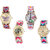 Neutron Contemporary Exclusive Butterfly, Paris Eiffel Tower And Elephant Analogue Multi Color Color Girls And Women Watch - G134-G310-G163-G164 (Combo Of  4 )