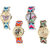 Neutron Classical Heart Butterfly, Paris Eiffel Tower And Elephant Analogue Multi Color Color Girls And Women Watch - G136-G143-G155-G167 (Combo Of  4 )