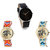 Neutron Contemporary Professional Elephant Analogue Black And Multi Color Color Girls And Women Watch - G174-G155-G160 (Combo Of  3 )