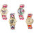 Neutron Treading Unique Butterfly, Paris Eiffel Tower And Elephant Analogue Multi Color Color Girls And Women Watch - G139-G152-G159-G165 (Combo Of  4 )