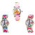 Neutron Best Traditional Barbie Doll And Paris Eiffel Tower Analogue Pink And Multi Color Color Girls And Women Watch - G7-G143-G152 (Combo Of  3 )