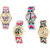 Neutron New Wrist  Butterfly, Paris Eiffel Tower And Elephant Analogue Multi Color Color Girls And Women Watch - G142-G143-G163-G167 (Combo Of  4 )