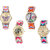 Neutron Brand New Wrist  Butterfly, Paris Eiffel Tower And Elephant Analogue Multi Color Color Girls And Women Watch - G142-G144-G163-G164 (Combo Of  4 )