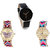 Neutron Contemporary Branded Butterfly Analogue Black And Multi Color Color Girls And Women Watch - G174-G134-G164 (Combo Of  3 )
