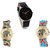Neutron Latest Fashionable Elephant Analogue Black And Multi Color Color Girls And Women Watch - G174-G157-G161 (Combo Of  3 )