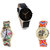 Neutron Classical Love Paris Eiffel Tower And Elephant Analogue Black And Multi Color Color Girls And Women Watch - G174-G146-G155 (Combo Of  3 )
