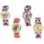 Neutron Classical Heart Butterfly, Paris Eiffel Tower And Elephant Analogue Multi Color Color Girls And Women Watch - G130-G151-G155-G313 (Combo Of  4 )