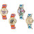 Neutron Treading Quartz Butterfly, Paris Eiffel Tower And Elephant Analogue Multi Color Color Girls And Women Watch - G131-G149-G155-G314 (Combo Of  4 )