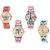 Neutron Contemporary Fashion Butterfly, Paris Eiffel Tower And Elephant Analogue Multi Color Color Girls And Women Watch - G131-G310-G312-G314 (Combo Of  4 )