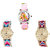 Neutron Contemporary Casual Barbie Doll Analogue Pink And Multi Color Color Girls And Women Watch - G7-G164-G168 (Combo Of  3 )