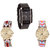 Neutron Classical Love  Analogue Black And Multi Color Color Girls And Women Watch - G12-G316-G319 (Combo Of  3 )