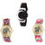 Neutron Latest 3D Design Elephant Analogue Black And Multi Color Color Girls And Women Watch - G8-G158-G163 (Combo Of  3 )