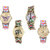 Neutron Contemporary Rich Butterfly, Paris Eiffel Tower And Elephant Analogue Multi Color Color Girls And Women Watch - G142-G145-G157-G319 (Combo Of  4 )