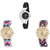 Neutron Contemporary Quartz World Cup Analogue Black And Multi Color Color Girls And Women Watch - G1-G164-G318 (Combo Of  3 )