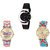 Neutron Modern Unique Butterfly Analogue Black And Multi Color Color Girls And Women Watch - G8-G142-G315 (Combo Of  3 )