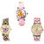 Neutron Classical Wrist  Barbie Doll And Butterfly Analogue Pink And Multi Color Color Girls And Women Watch - G7-G132-G319 (Combo Of  3 )