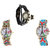 Neutron Contemporary Designer Butterfly And Paris Eiffel Tower Analogue Black And Multi Color Color Girls And Women Watch - G58-G145-G150 (Combo Of  3 )