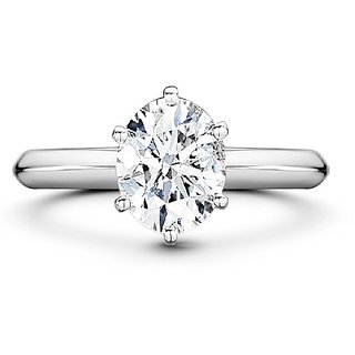                       Unheated  Original Stone American Diamond Silver Plated Ring For Unisex By CEYLONMINE                                              