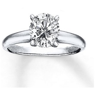                       100 Original Stone Diamond Ring Silver Plated IGL Certified Stone Diamond Ring For Girls  Women BY CEYLONMINE                                              