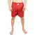 Neska Moda Men Elasticated Cotton Red Boxer With 1 Back Pocket XB151