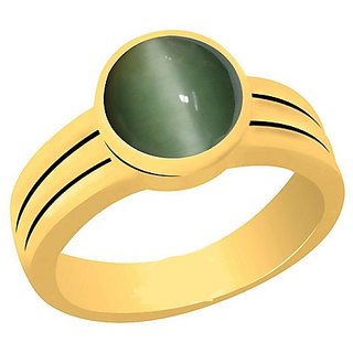                       100% Original Stone Cat's Eye Stone 7.25 Ratti Gold Plated Ring For Unisex By CEYLONMIONE                                              