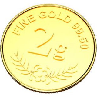 Guarantee Ornament House 2g pure Gold Coin hallmarked 24kt Gold with Govt certified hallmark