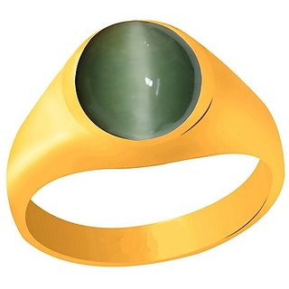                       100% Original Stone Cat's Eye Stone 9.25 Ratti Gold Plated Ring For Unisex By CEYLONMIONE                                              