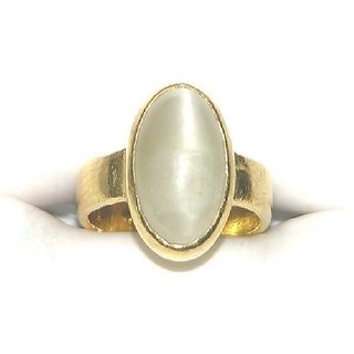                       Precious Stone Cat's Eye 5.25 Ratti Ring Original & Lab Certified Gemstone Ring BY CEYLONMINE                                              