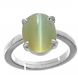 Buy Precious Stone Cat s Eye Silver Plated Ring 6.25 Ratti Lahsuniya Silver Plated Ring By CEYLONMINE Online Get 64 Off