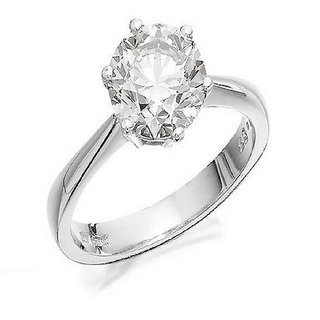                       CEYLONMINE Natural American Diamond Ring with original  unheated silver  Diamond Stone Ring                                              