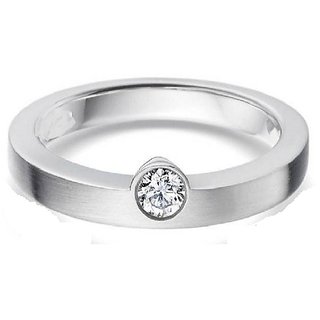                       CEYLONMINE Natural and lab certified American Diamond Ring With Diamond Stone                                              