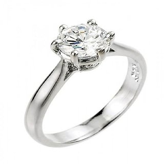                       CEYLONMINE Natural Diamond Ring Original & Certified gemstone ring silver ring ( American Diamond )                                              