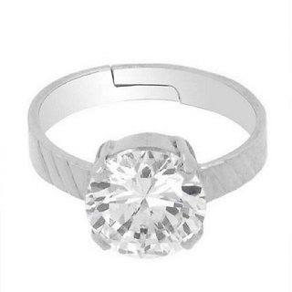                       CEYLONMINE Natural Diamond Ring Original & Certified gemstone ring silver ring ( American Diamond )                                              