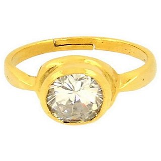                       Diamond Ring Natural Diamond Gemstone Gold Plated Ring By Ceylonm                                              