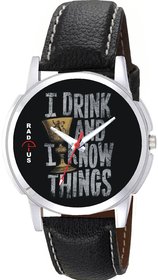 I Drink and I Know Things Graphic Wrist Watch For Men's R-9999