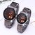 FARP Anaog black colour Couple mens and womens watch