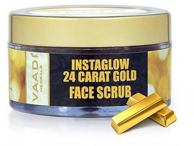 Vaadi Herbals 24 Carat Gold Scrub with Sandalwood and Turmeric (50 gms)