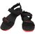 NXGEN Mens BlackRed Atheletic Outdoor Floaters Sports Sandals