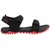 NXGEN Mens BlackRed Atheletic Outdoor Floaters Sports Sandals