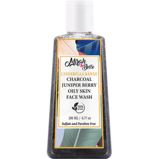 Mirah Belle - Charcoal Oily Skin Face Wash (200 ml) - For Healing Acne, Pimples, Scars, Blemishes  Breakouts.